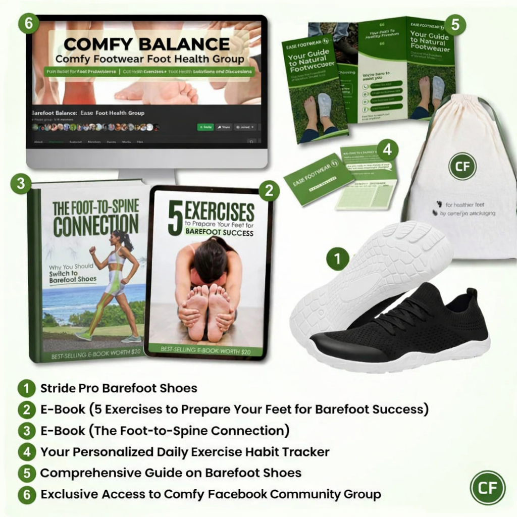 Stride Pro - All-Day Comfort & Pain-Free Barefoot Shoes (Unisex)