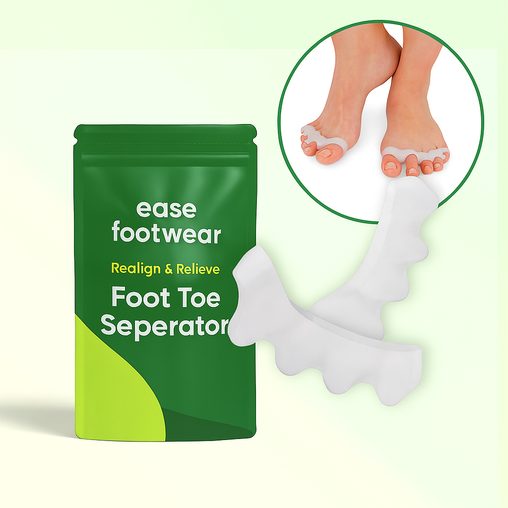 Foot Toe Separator - Achieve Healthy Toes, Correct Bunions, Hammer Toes, and Relieve Foot Pain