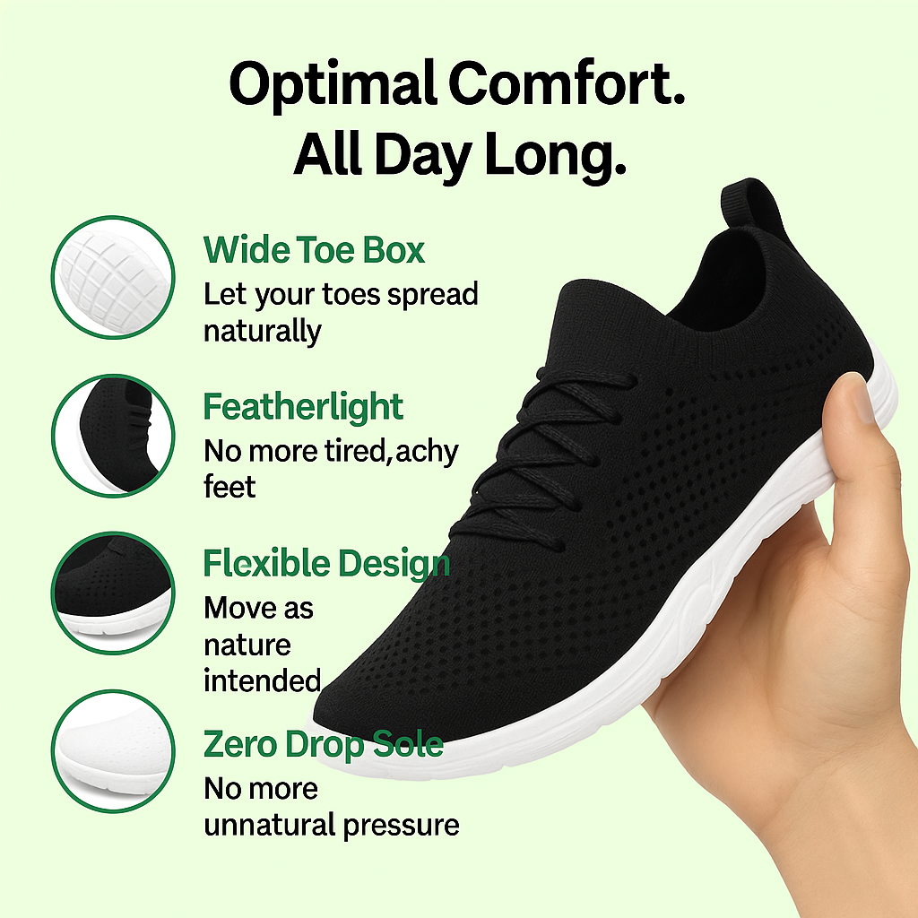Stride Pro - All-Day Comfort & Pain-Free Barefoot Shoes (Unisex)